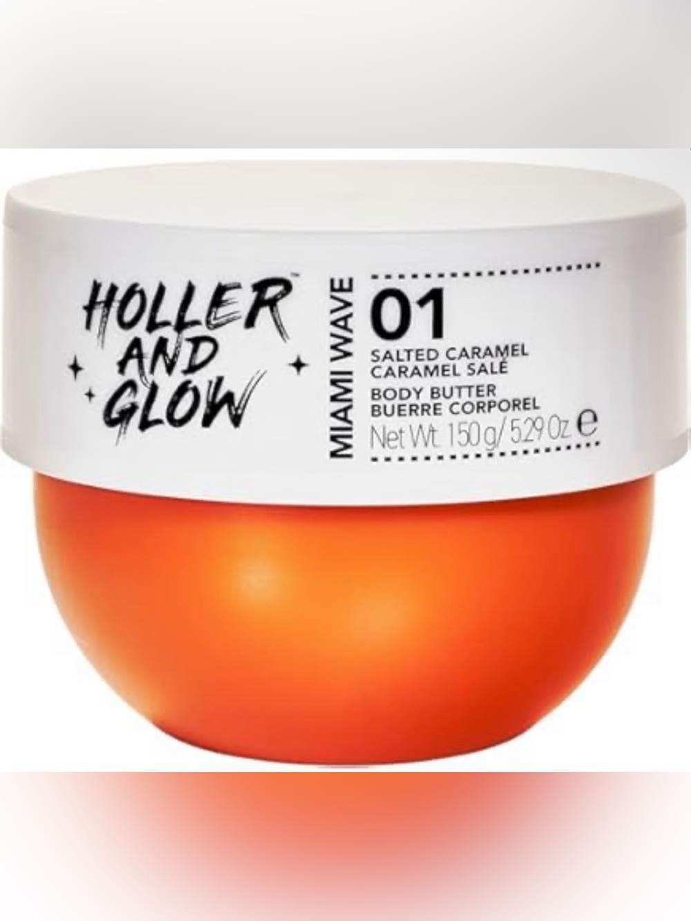 Holler and Glow Miami Wave Salted Caramel body butter